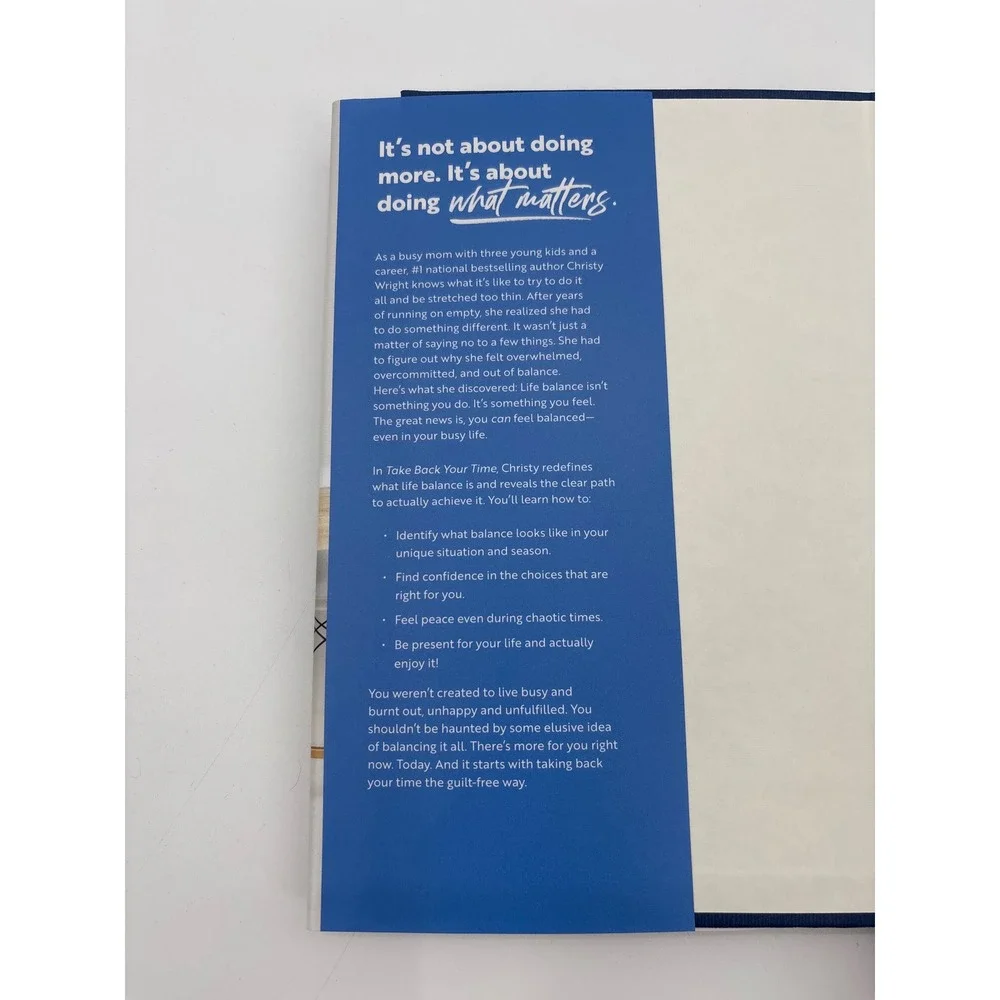 Take Back Your Time Christy Wright The Guilt Free Guide to‎ Life Balance Book